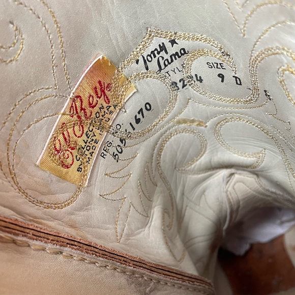 Tony Lama Vintage El Rey Collection Exotic Alligator Western Cowboy Boots Size 9 - Picture 6 of 15